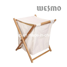 Cesta de lavado de bambú carbonizada (WWR0501A)